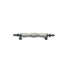 Lider Menekşe Antik Sarı Altın Yaldızlı Porselen Mobilya Kulp 128 mm