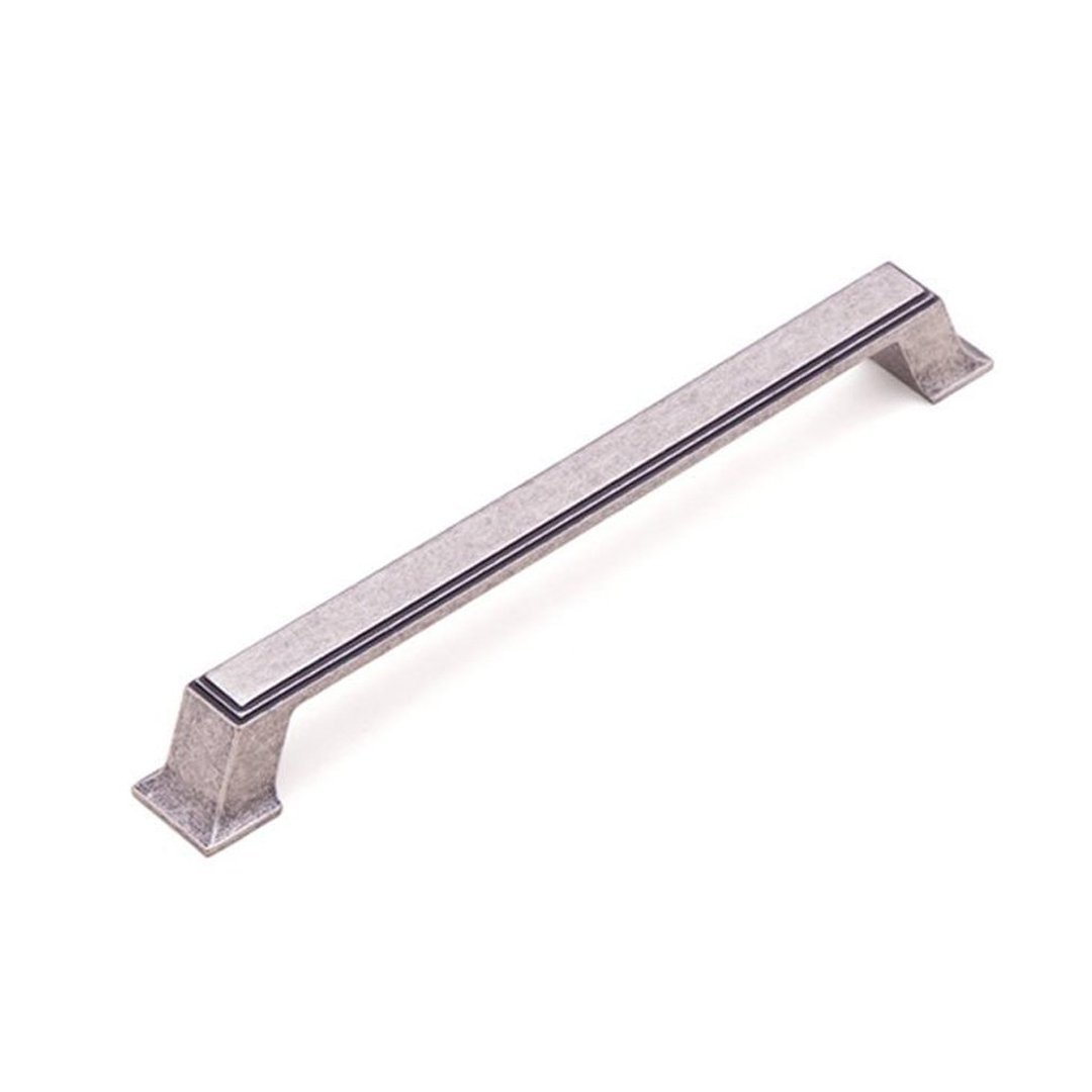 System 4235 Mobilya Kulp Eskitilmiş Mat Gümüş - 192 mm