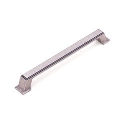 System 4235 Mobilya Kulp Eskitilmiş Mat Gümüş - 192 mm