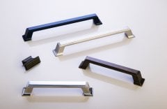 System 4235 Mobilya Kulp Eskitilmiş Mat Gümüş - 128 mm