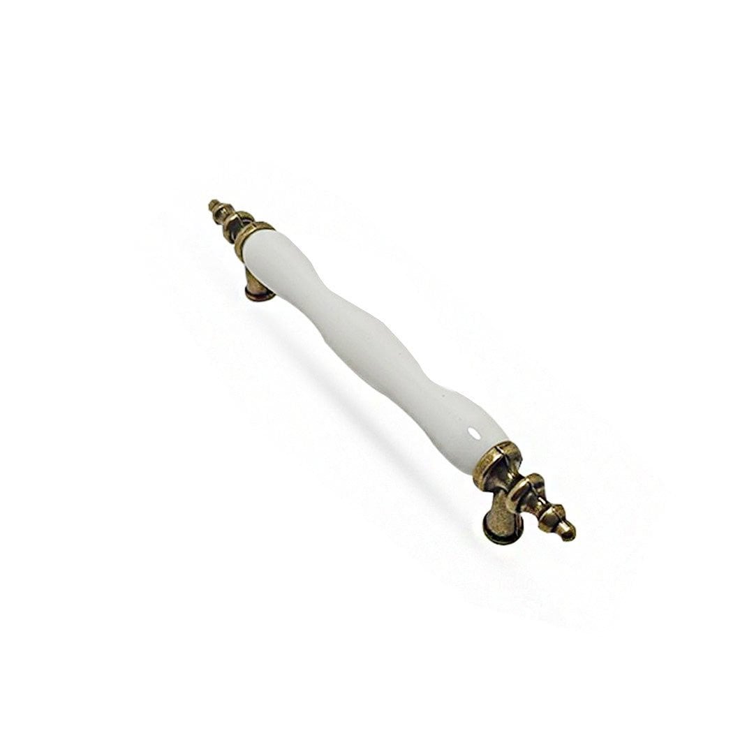 Lider Menekşe Düz Porselen Kulp Antik Sarı - 96 mm