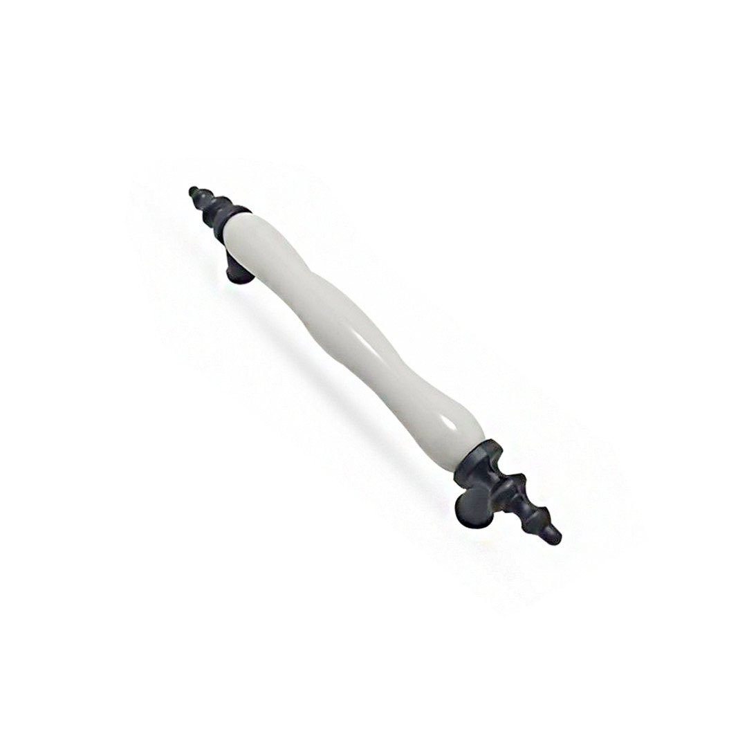 Lider Menekşe Düz Porselen Kulp Mat Siyah - 96 mm