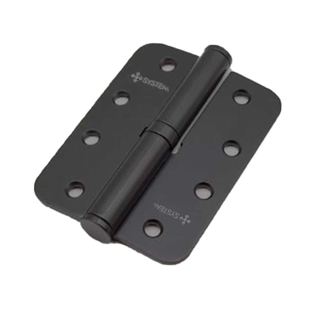 System 10 Cm Okka 3 mm Menteşe Mat Siyah - Sol