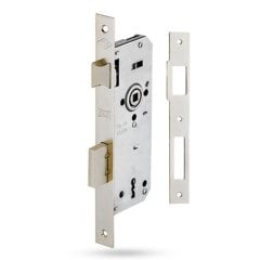 Kale Kilit Köşeli Wc Kapı Kilidi - 169R-40 mm / Nikel