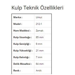 Umut 212 Antik Mobilya Kulp