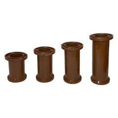 Mc Letto Plastik Mobilya Ayak 10 cm Kahve