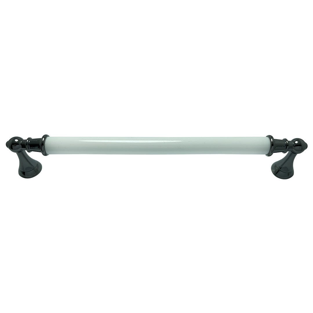 Tomurcuk 2126-70 Beyaz Porselen Mobilya Kulp 192 mm
