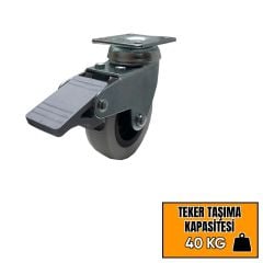 Hts Gri Tablalı Fruş Mobilya Tekeri 321 - Frensiz