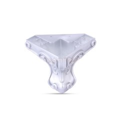 Lükenz Oymalı Mobilya Ayak 14 cm Mat Krom