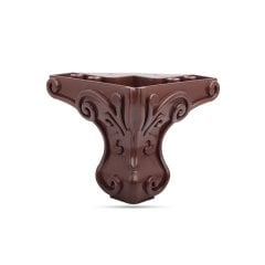 Lükenz Oymalı Mobilya Ayak 14 cm Wenge