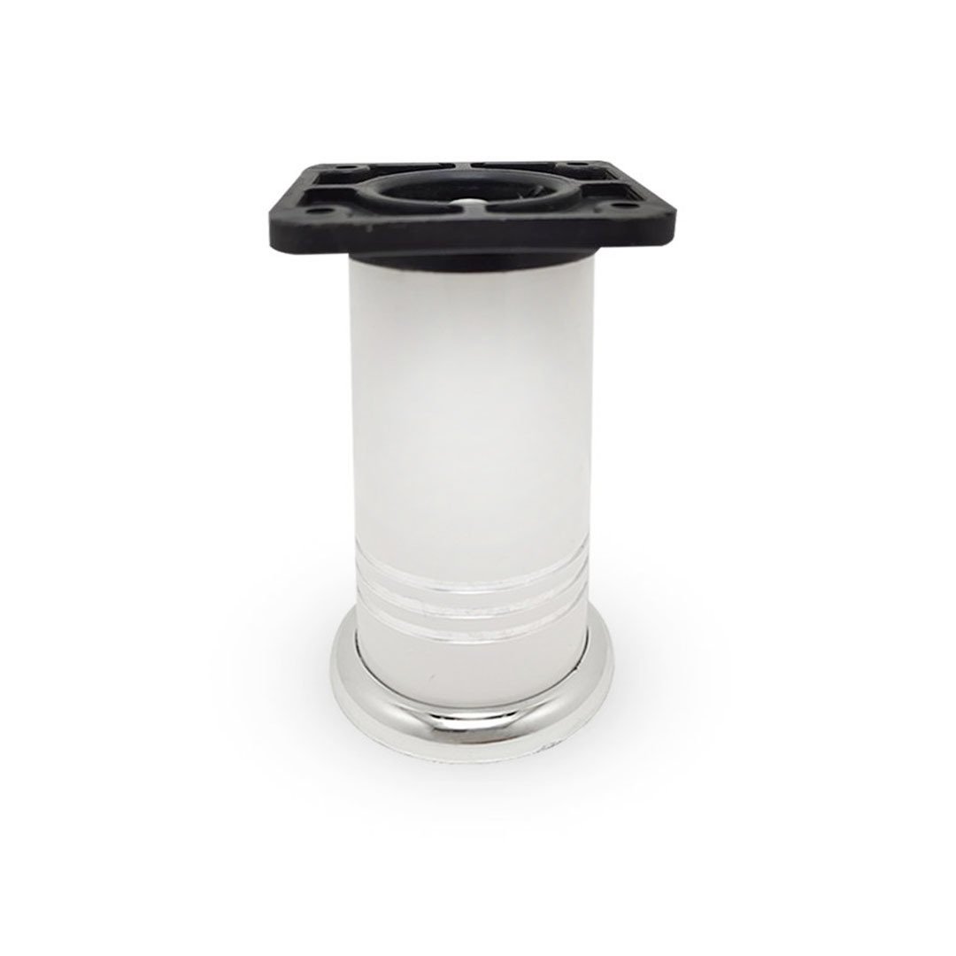 Eko Sütun Mobilya Ayak Krom Beyaz - 6 cm