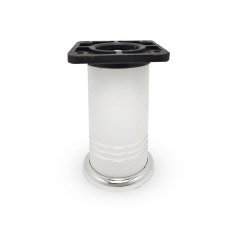 Eko Sütun Mobilya Ayak Krom Beyaz - 10 cm