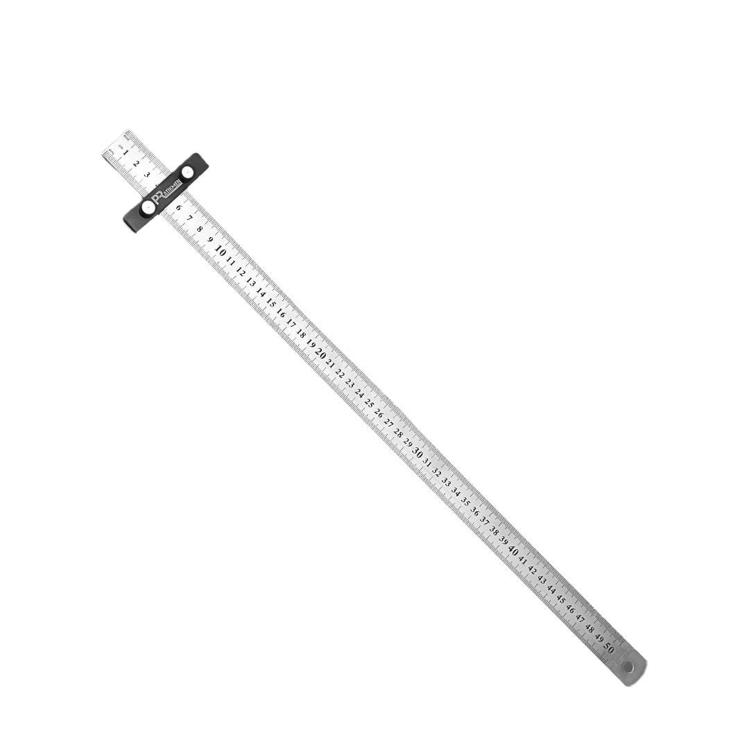 Profesyonel Hassas Ayarlanabilir Çizme İşaretleme ve Sabitleme Cetveli 50 cm
