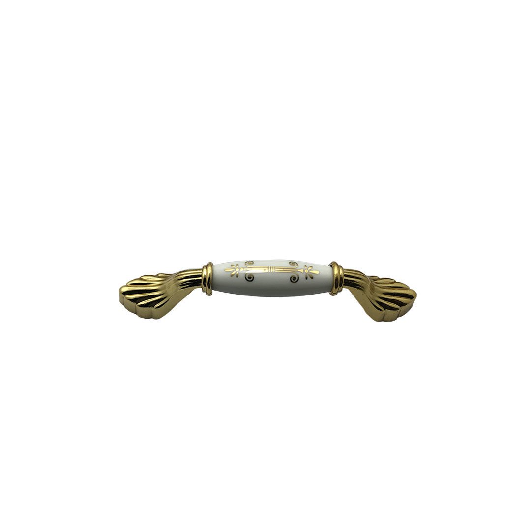 Tomurcuk 2141-60 Altın Sarısı Porselen Mobilya Kulp 128 mm