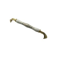 Tomurcuk 2132-60 Altın Porselen Mobilya Kulp 192 mm