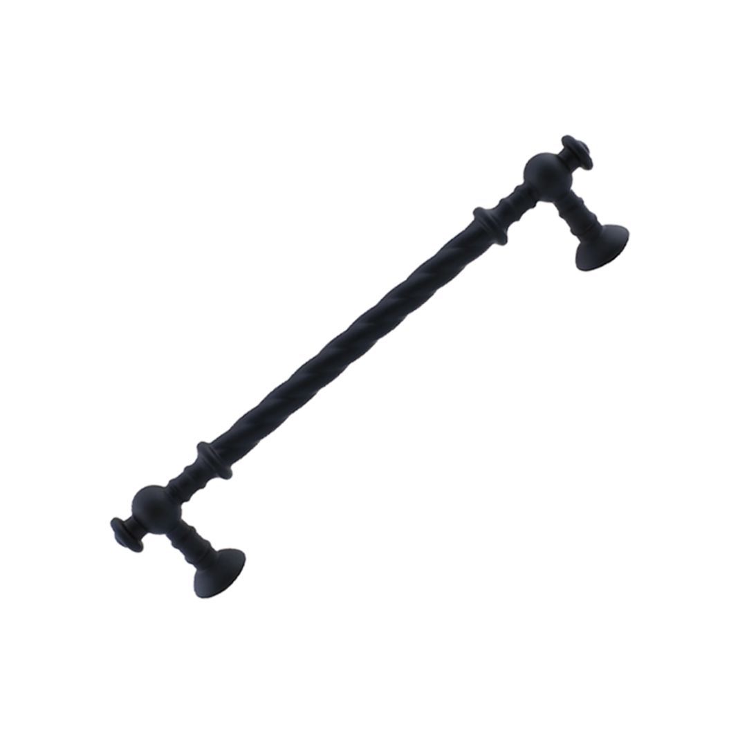 Metax Burgulu Mobilya Kulp Siyah 96 mm