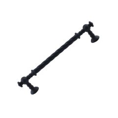 Metax Burgulu Mobilya Kulp Siyah 96 mm