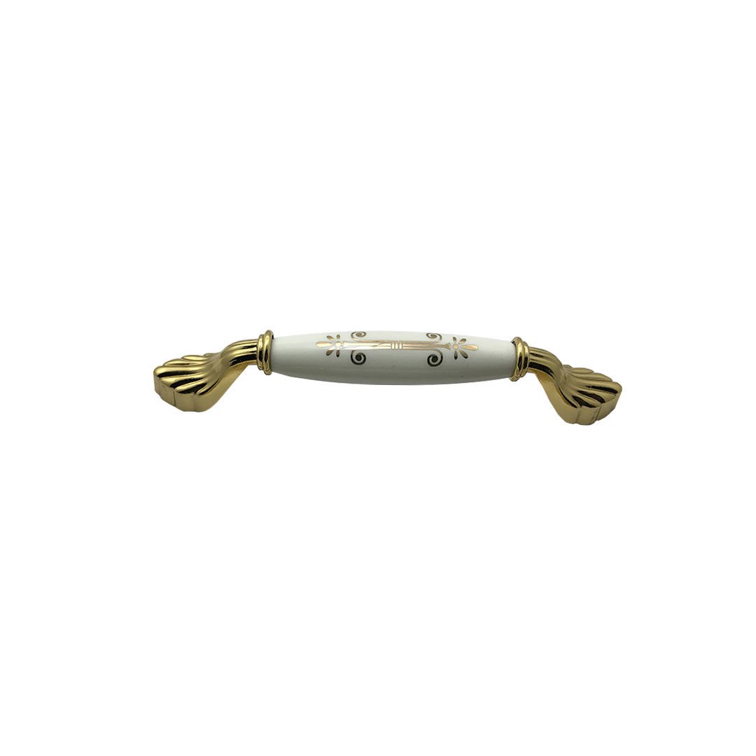 Tomurcuk 2141-60 Altın Sarısı Porselen Mobilya Kulp 160 mm