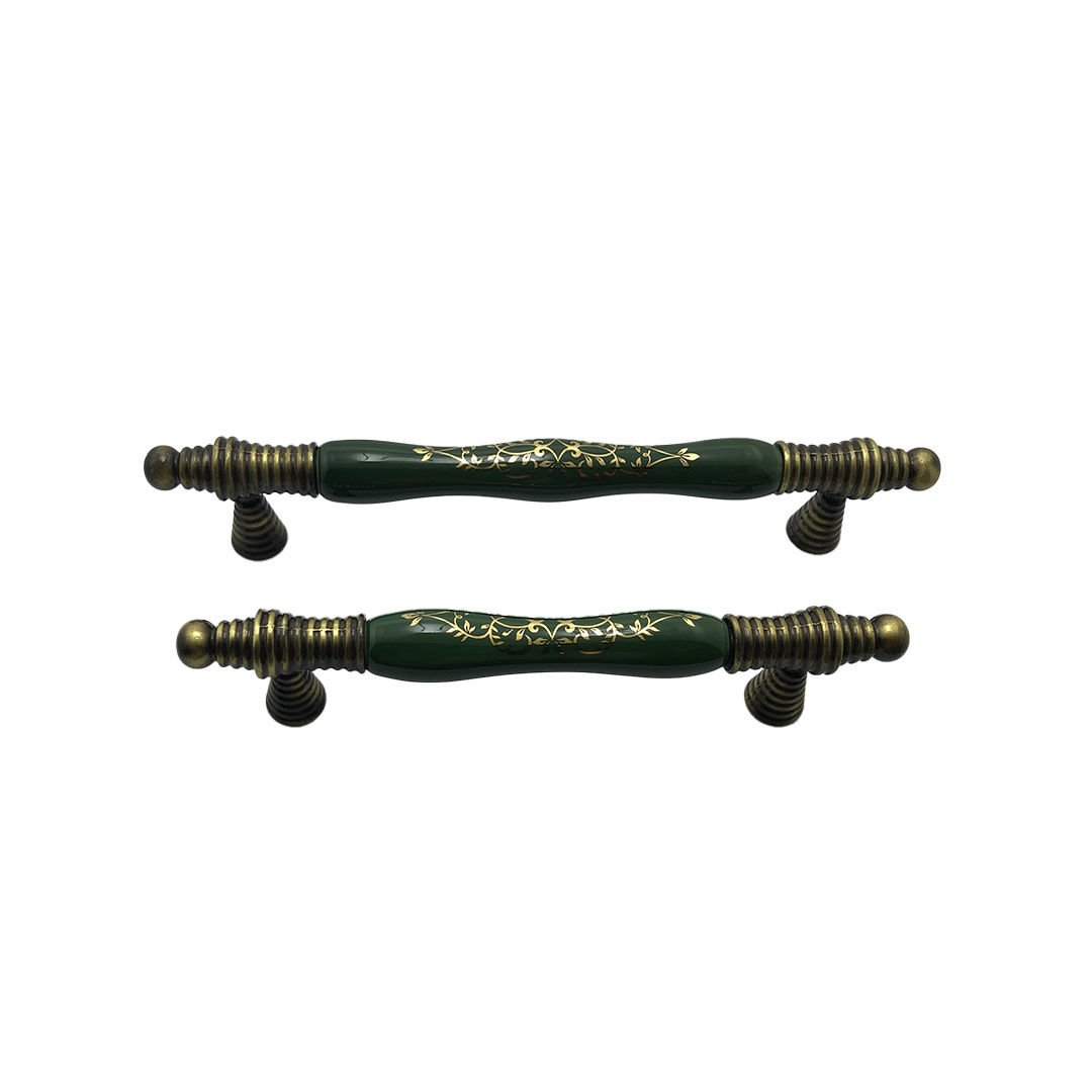 Tomurcuk 2122-41 Yeşil Porselen Mobilya Kulp