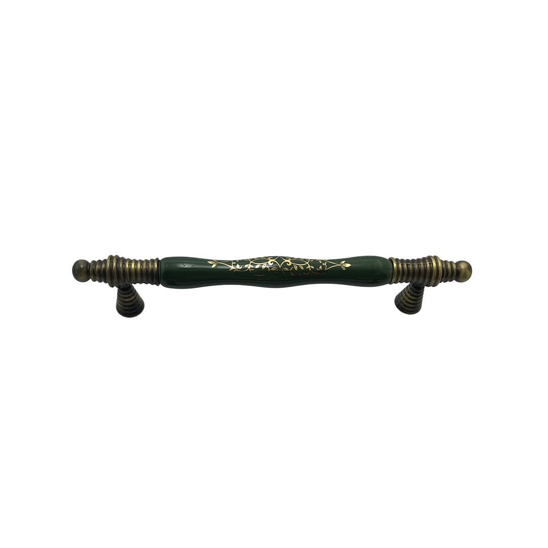 Tomurcuk 2122-41 Yeşil Porselen Mobilya Kulp 160 mm
