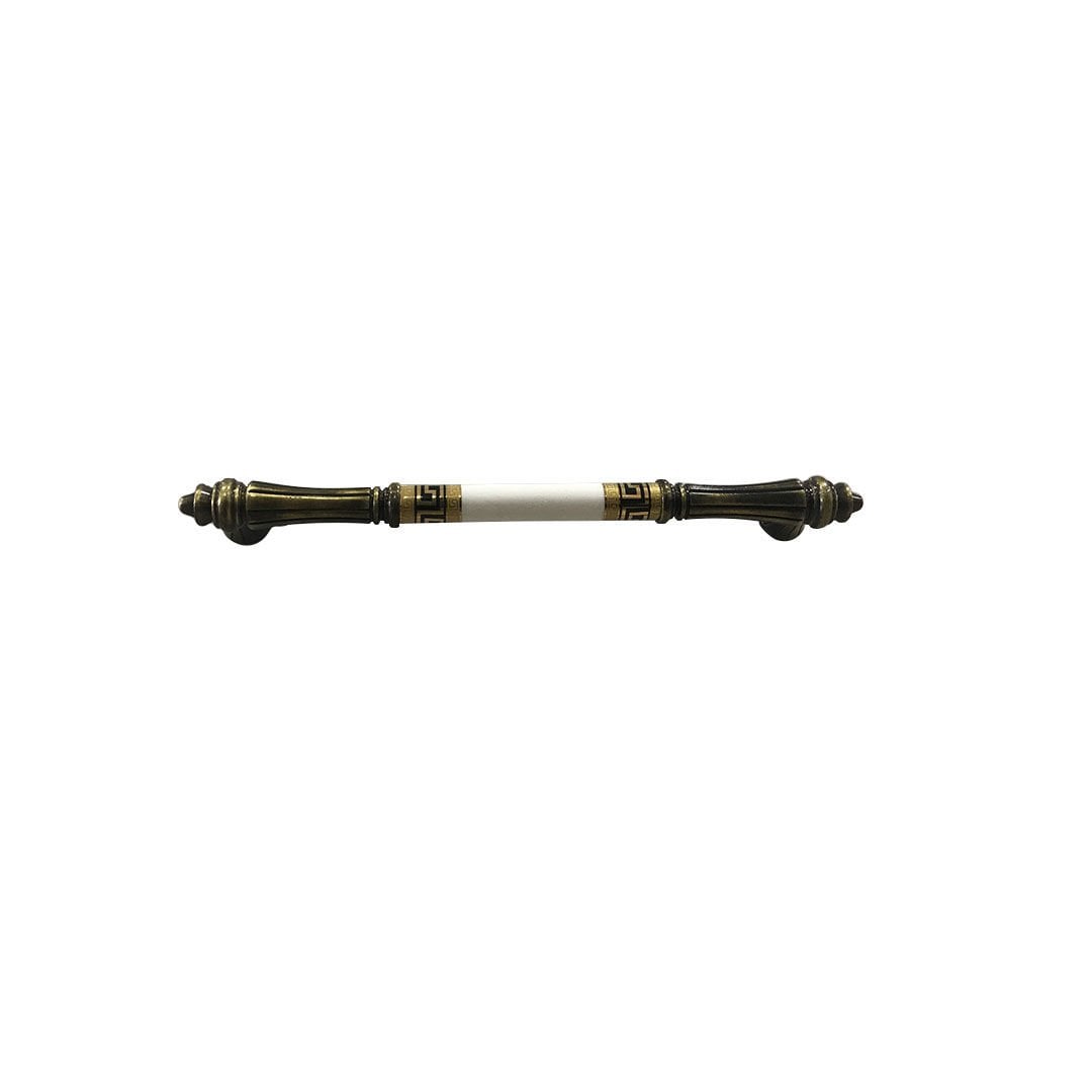 Tomurcuk 2099-41 Antik Sarı Porselen Mobilya Kulp 192 mm