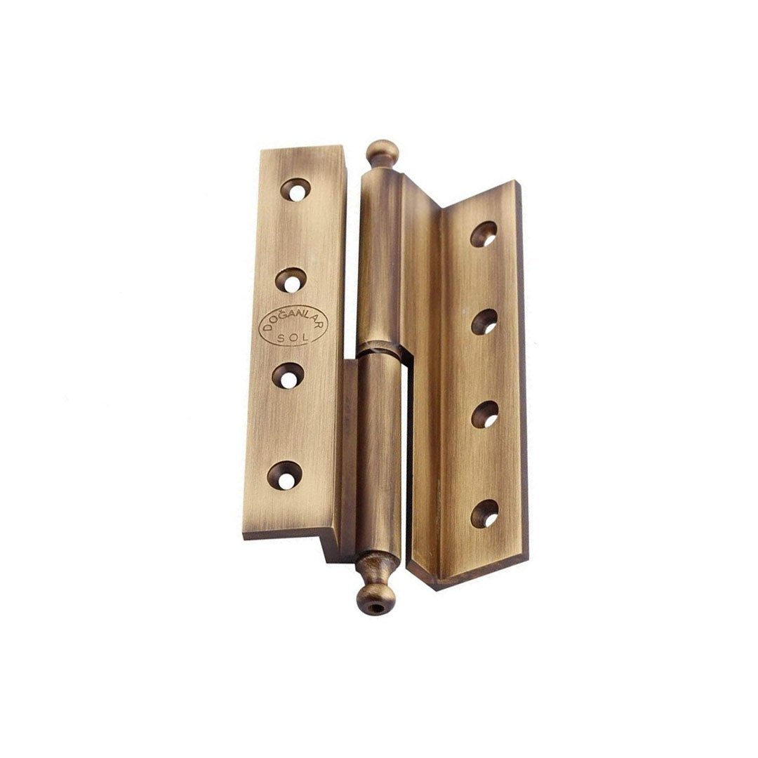 Doğanlar Cumbalı 12 cm Misketli Kapı Menteşesi Olifka