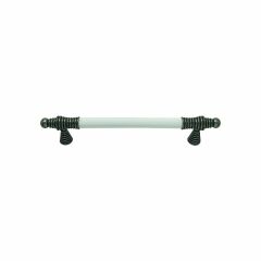 Tomurcuk 2121-80 Antik Gümüş Porselen Mobilya Kulp
