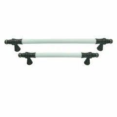 Tomurcuk 2121-80 Antik Gümüş Porselen Mobilya Kulp