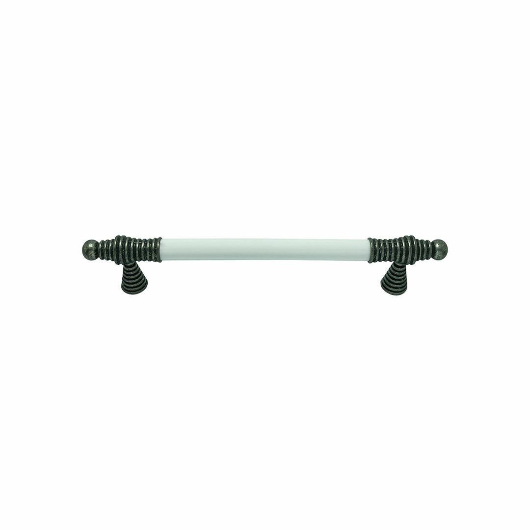 Tomurcuk 2121-80 Antik Gümüş Porselen Mobilya Kulp 160 mm