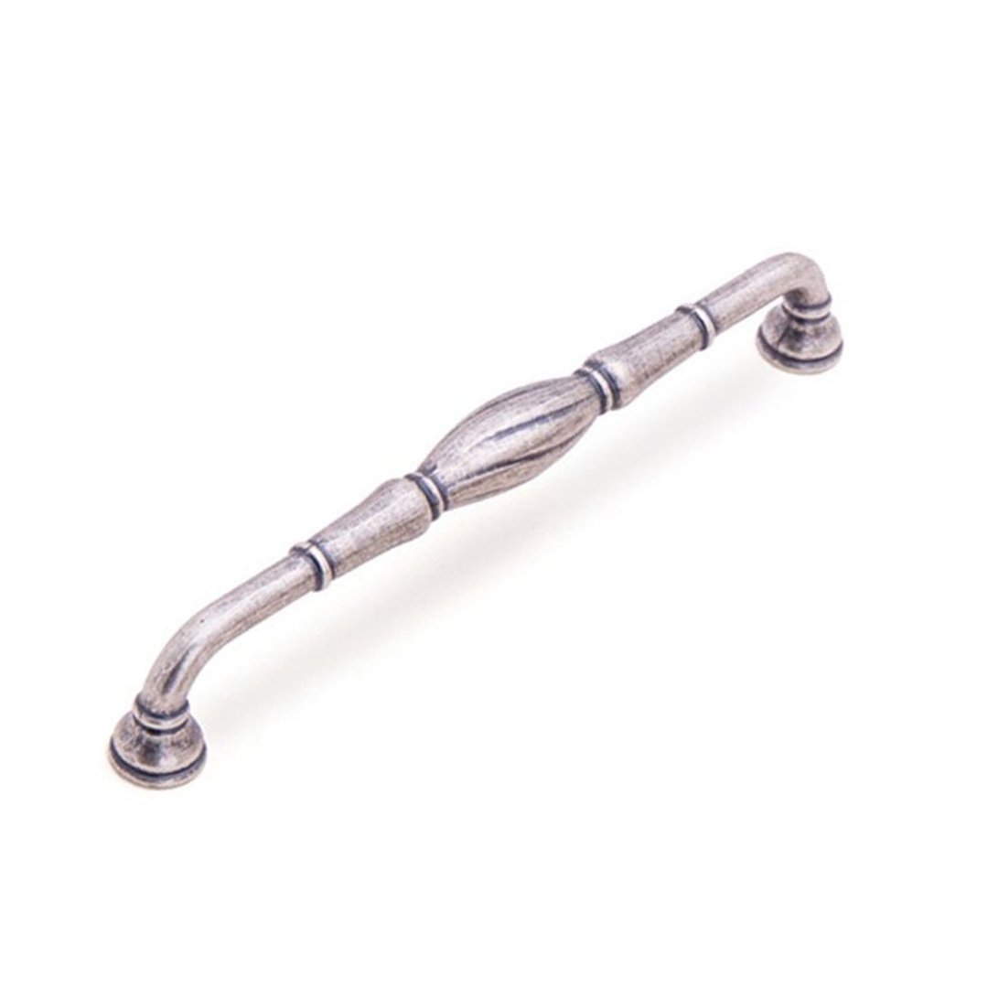 System 4477 Mobilya Kulp Antik Gümüş - 128 mm