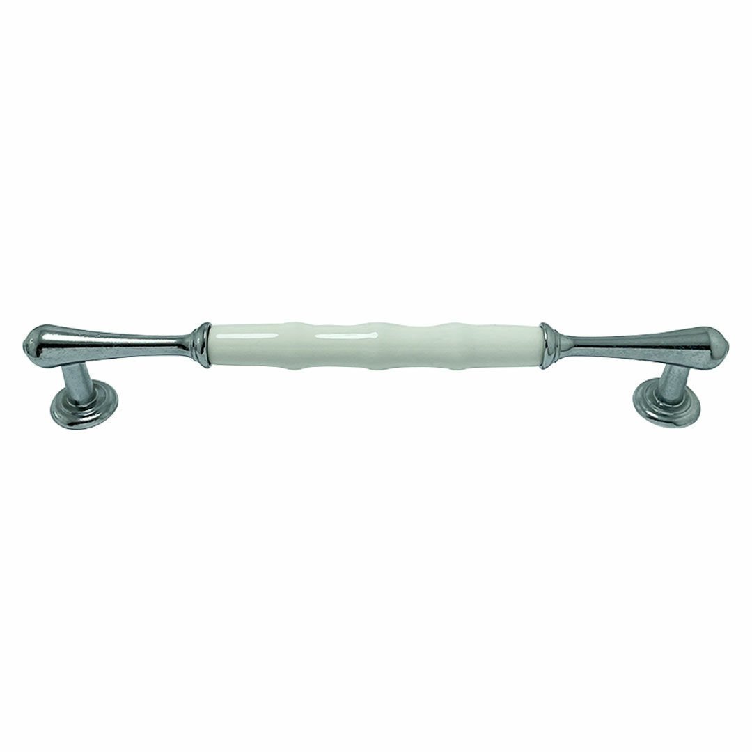 Tomurcuk 1955-10-192-000 Krom Porselen Mobilya Kulp 192 mm