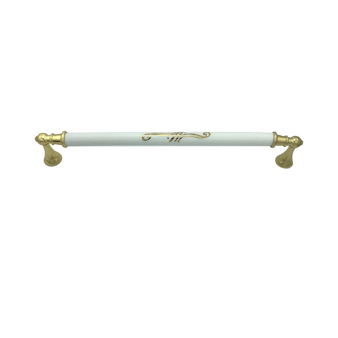 Tomurcuk 2126-60 Altın Porselen Mobilya Kulp 224 mm