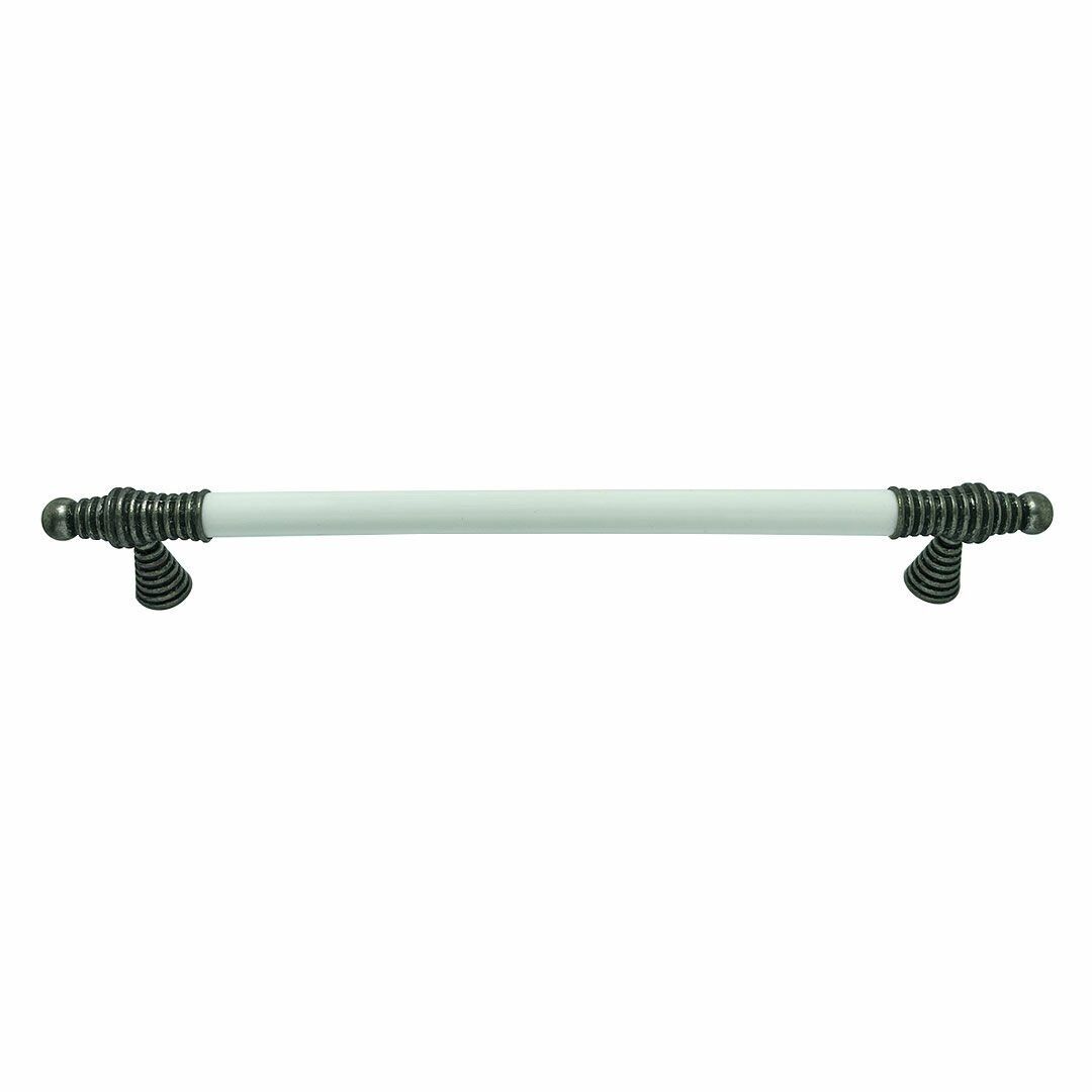 Tomurcuk 2121-80 Antik Gümüş Porselen Mobilya Kulp 224 mm