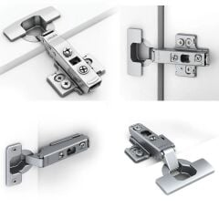 Samet Master Frenli Dolap Kapağı Menteşesi 50 Adet - Düz