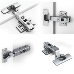 Samet Master Frenli Dolap Kapağı Menteşesi 50 Adet - Yarım Deve