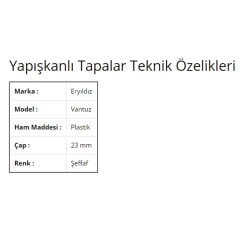 Vantuz (Öpücük) Kaydırmaz 10'lu