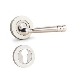 Hira Vizyon Nikel Saten Rozetli Kapı Kolu Dış Kapısı