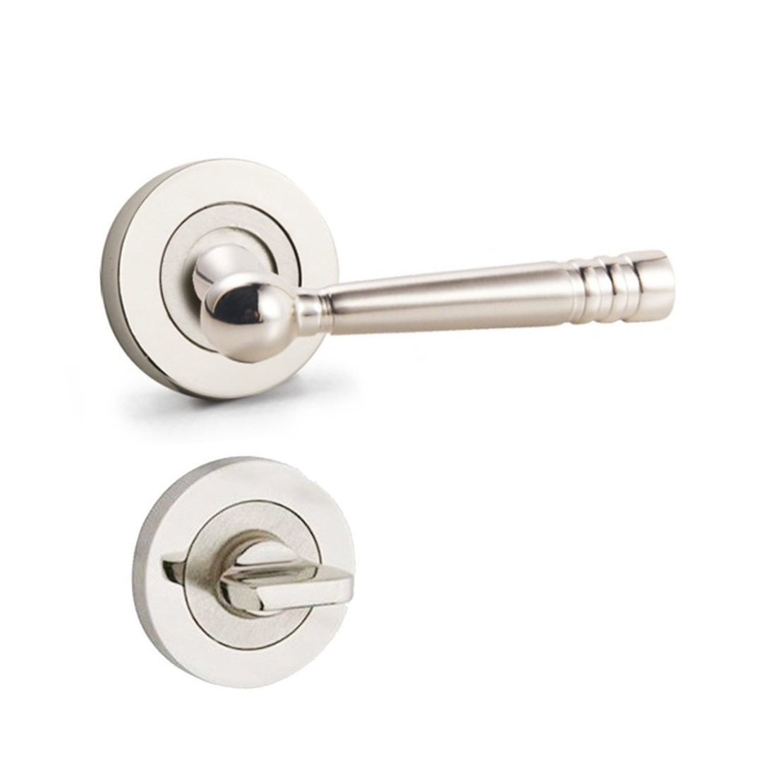 Hira Vizyon Nikel Saten Rozetli Kapı Kolu Wc Kapısı