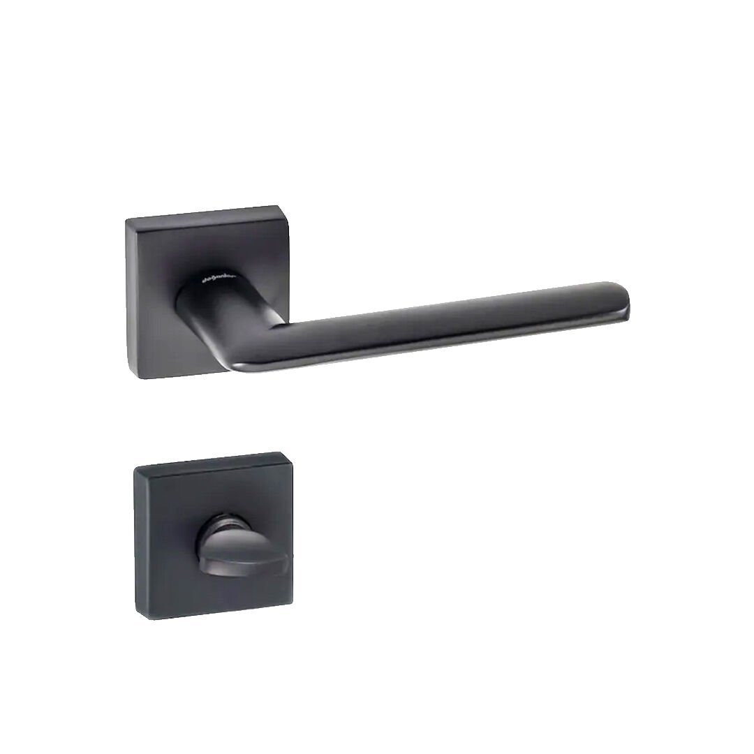 Doğanlar Kante Rozetli Kapı Kolu Antrasit - Wc Kapısı