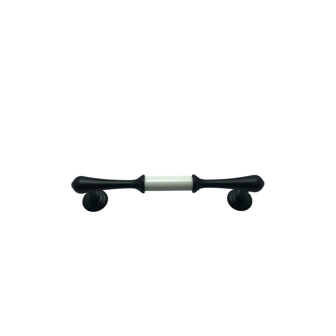 Tomurcuk 1965-85 Beyaz Porselen Mobilya Kulp 128 mm