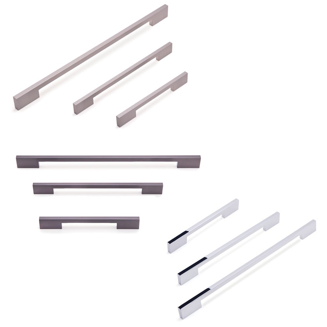 System SY 7327 192 mm CR Krom Zamak Mobilya Kulp - onlinehirdavat.com