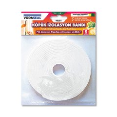 Vodaseal İzolasyon Köpük Bandı Beyaz 15 mm x 6 m