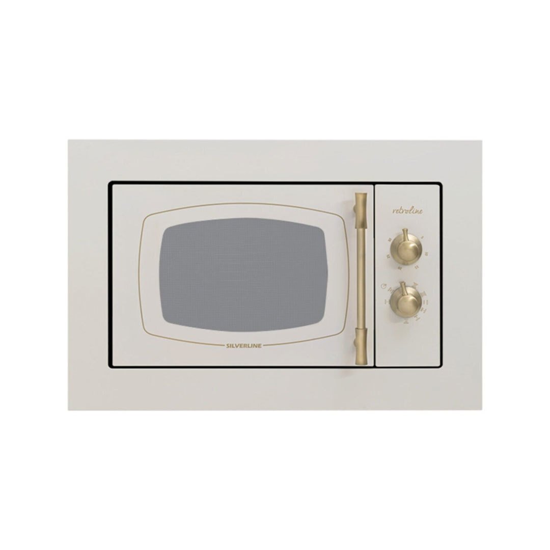 Silverline MW9033 Rustik Mikrodalga Fırın Krem