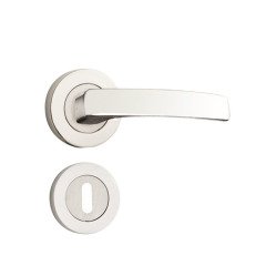 Hira Hilal Nikel Saten Rozetli Kapı Kolu Oda Kapısı