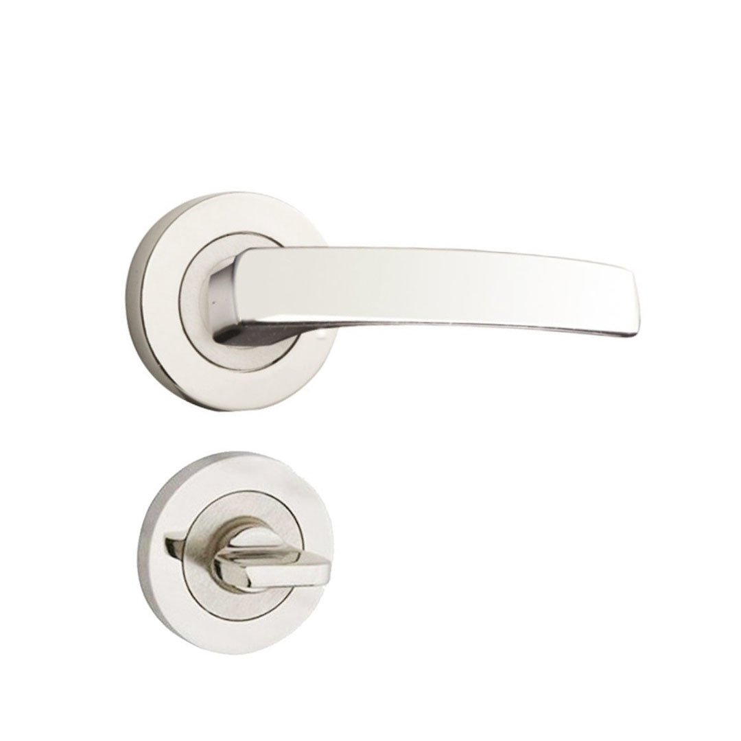 Hira Hilal Nikel Saten Rozetli Kapı Kolu Wc Kapısı