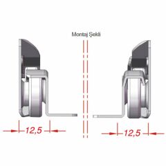 Yeniler Mobilya Çekmece Rayı 50 cm