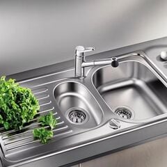 Teka Princess 60B Çelik Krom Mikro Keten Yüzey Evye Sol