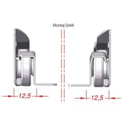 Yeniler Mobilya Çekmece Rayı 55 cm