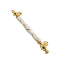 Tomurcuk 1845 Altın Porselen Mobilya Kulp 160 mm