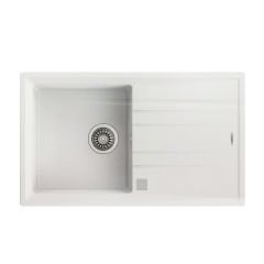 Teka Stone 50 B-TG 1B 1D Granit Ankastre Evye Metalik Beyaz